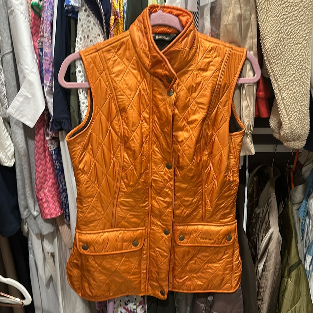 Barbour Wray Gilet in Dijon Brown Size 6